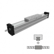Linear guides with a precision ball screw drive