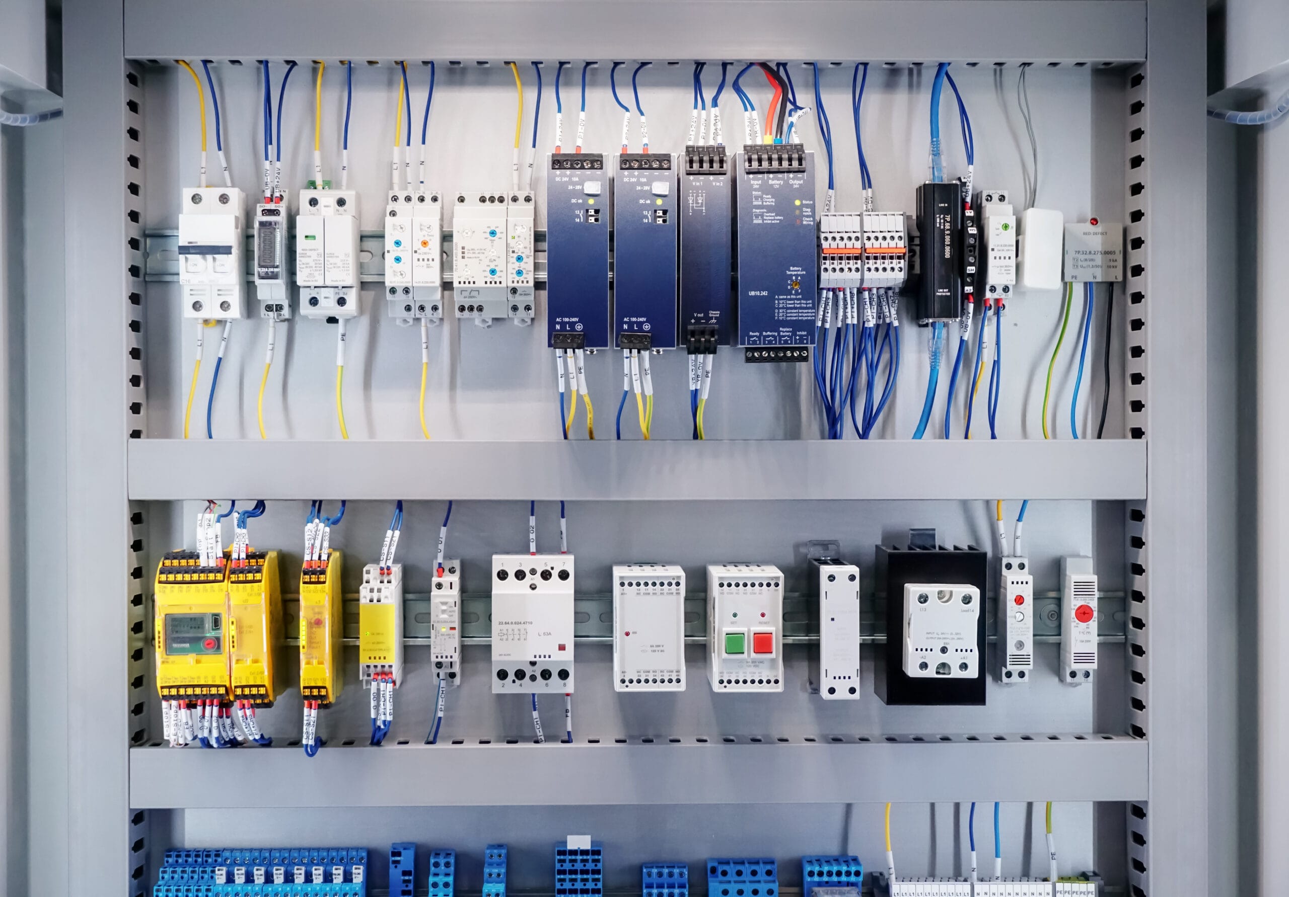 Electric control panel open enclosure for automatic circuit system